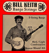 Bill Keith Medium Light Bronze Wound 5-String Banjo Strings