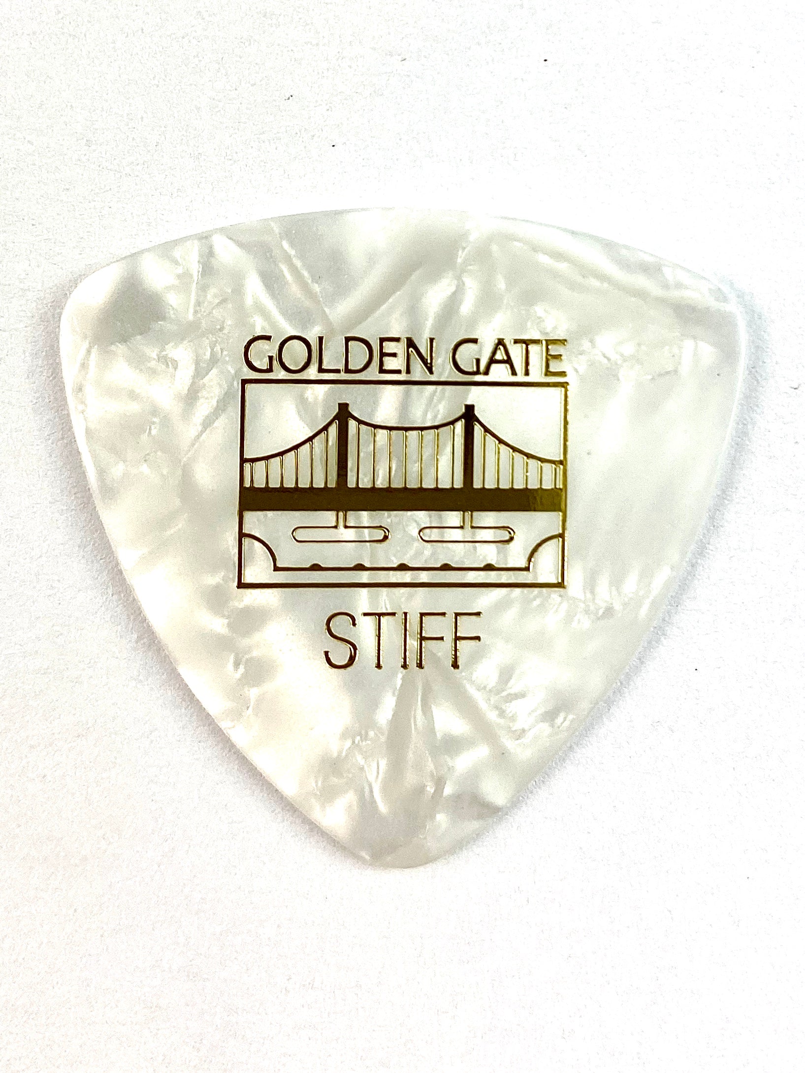 Golden Gate Triangular Pearloid Flat Pick