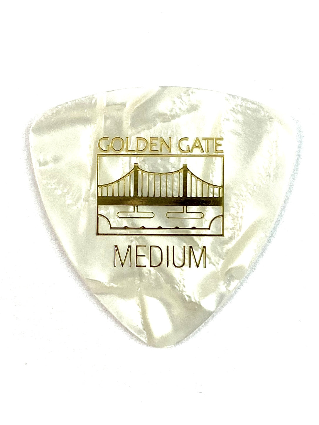 Golden Gate Triangular Pearloid Flat Pick