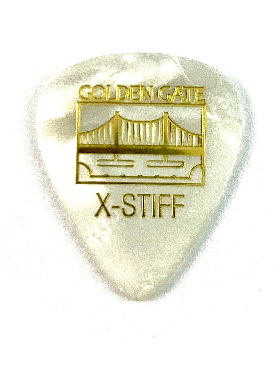 Golden Gate Standard Teardrop Pearloid Flat Pick