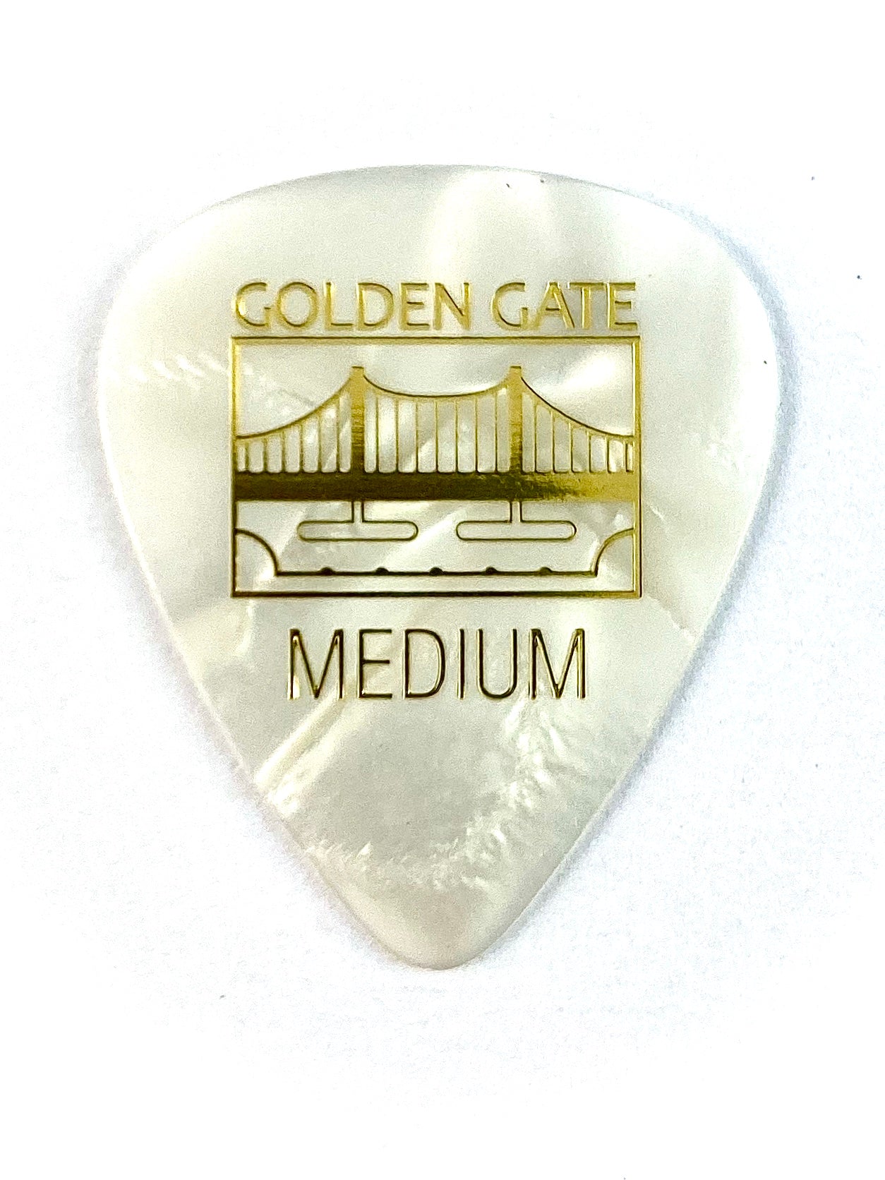 Golden Gate Standard Teardrop Pearloid Flat Pick