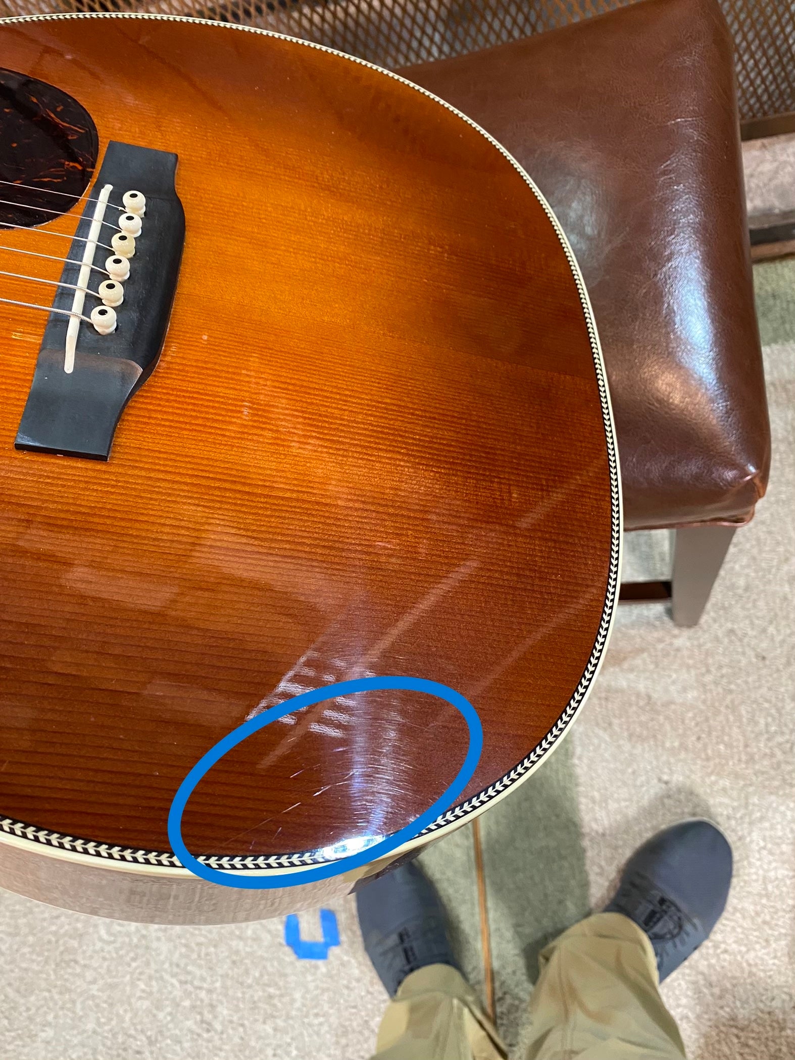 Pre-Owned Martin OM Jeff Daniels 2012 Acoustic Shaded/ Ambertone With Case