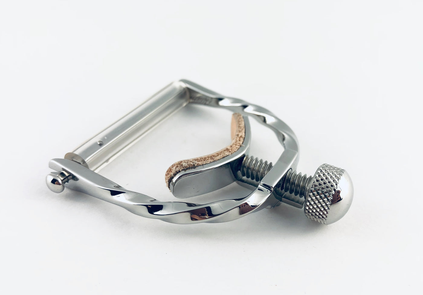 Elliott Elite 1.45" Polished Stainless Twist Frame Banjo/Mandolin Capo