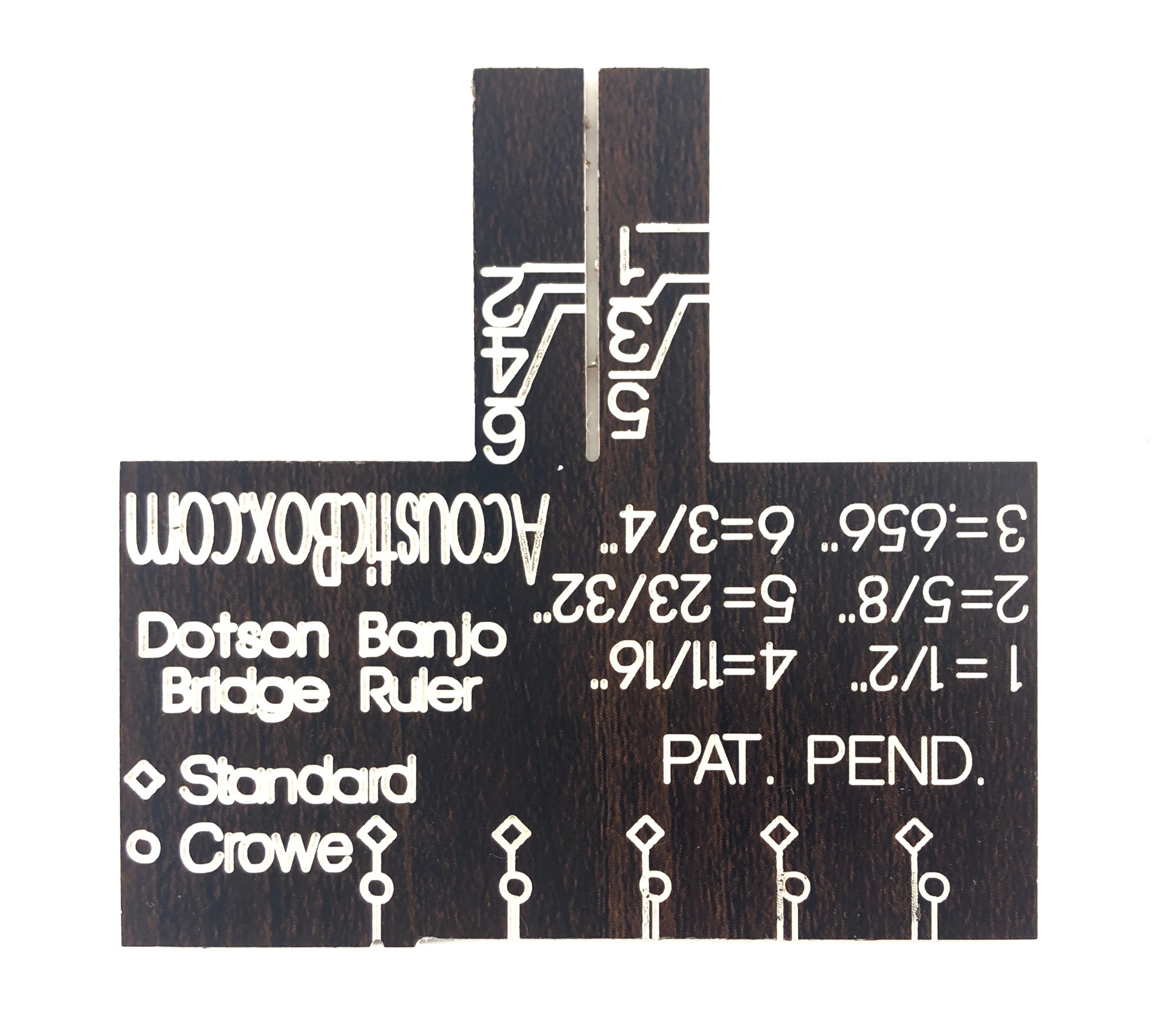 Dotson Banjo Bridge Ruler