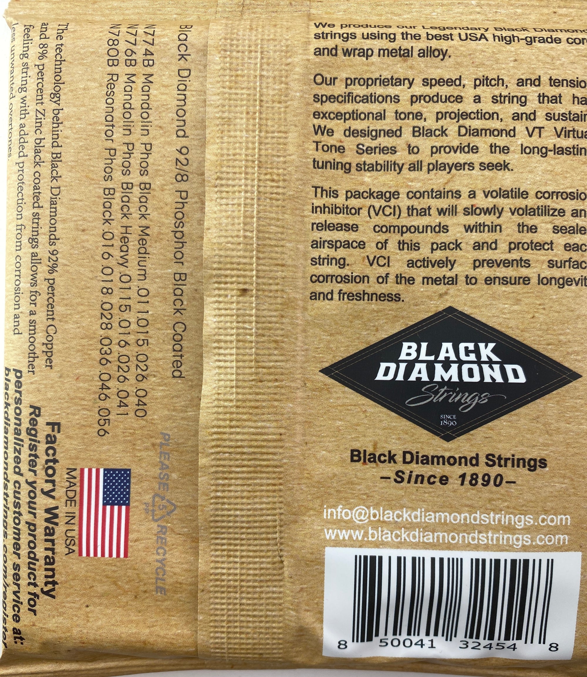 Black Diamond N780 Phosphor Bronze Resonator Guitar Strings