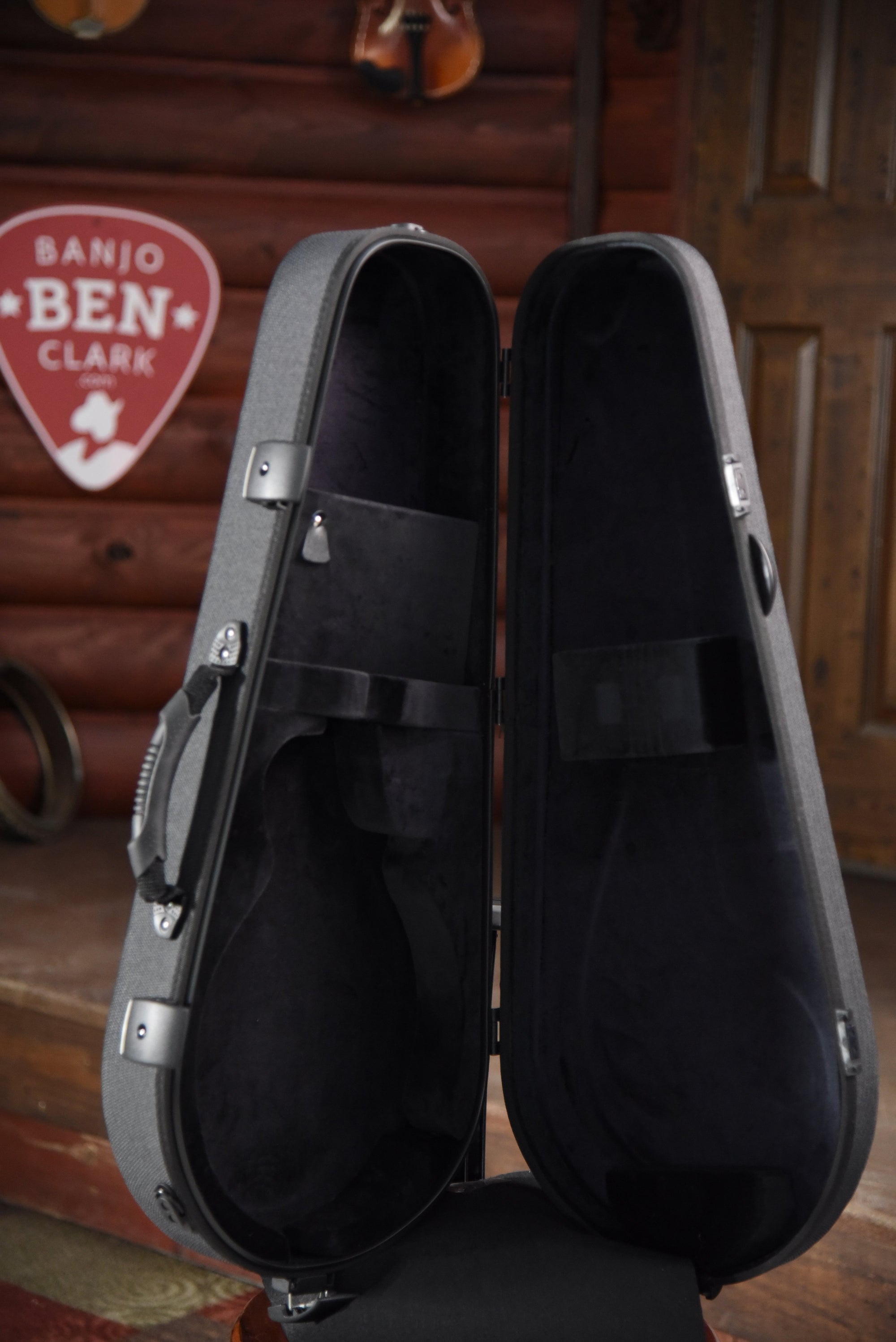 Northfield F5S F-Style Black Top Mandolin With Case