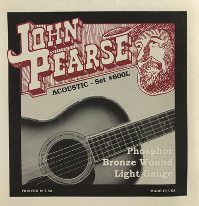John Pearse Set#600L Light Phosphor Bronze Guitar Strings