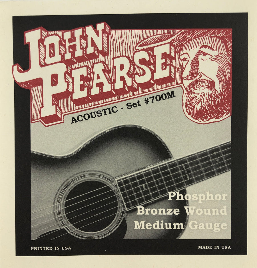John Pearse Set#700M Medium Phosphor Bronze Guitar Strings