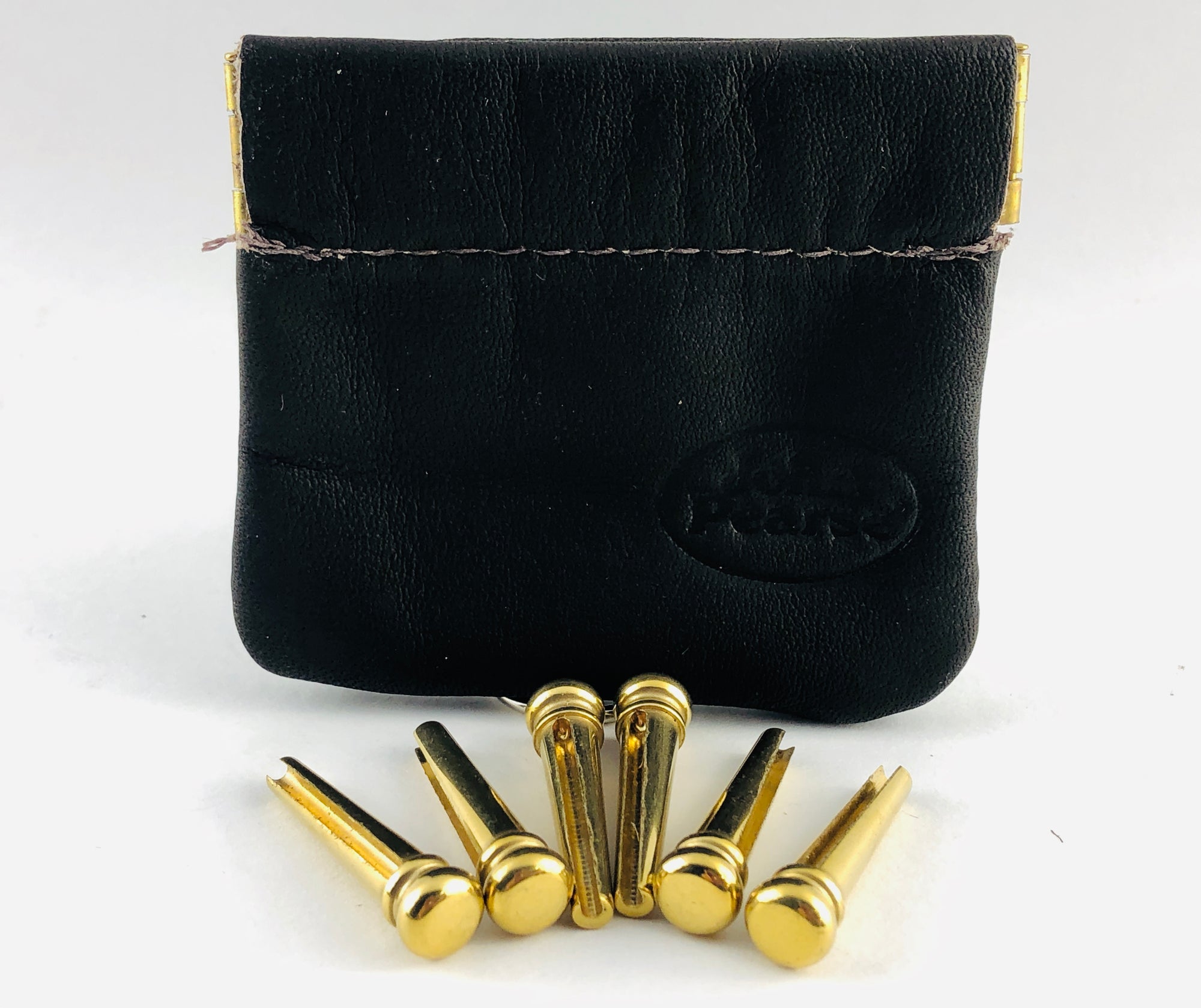 John Pearse Kingpins Slotted Plain Brass Bridge Pins - Set of 6