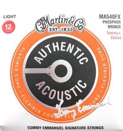 Martin & Co. MA540FX Authentic Phosphor Bronze Acoustic Tommy Emmanuel Signature Guitar Strings