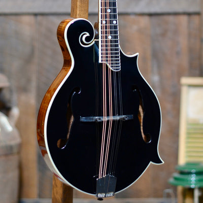 Eastman MD415 F-Style Black Top Mandolin with Case