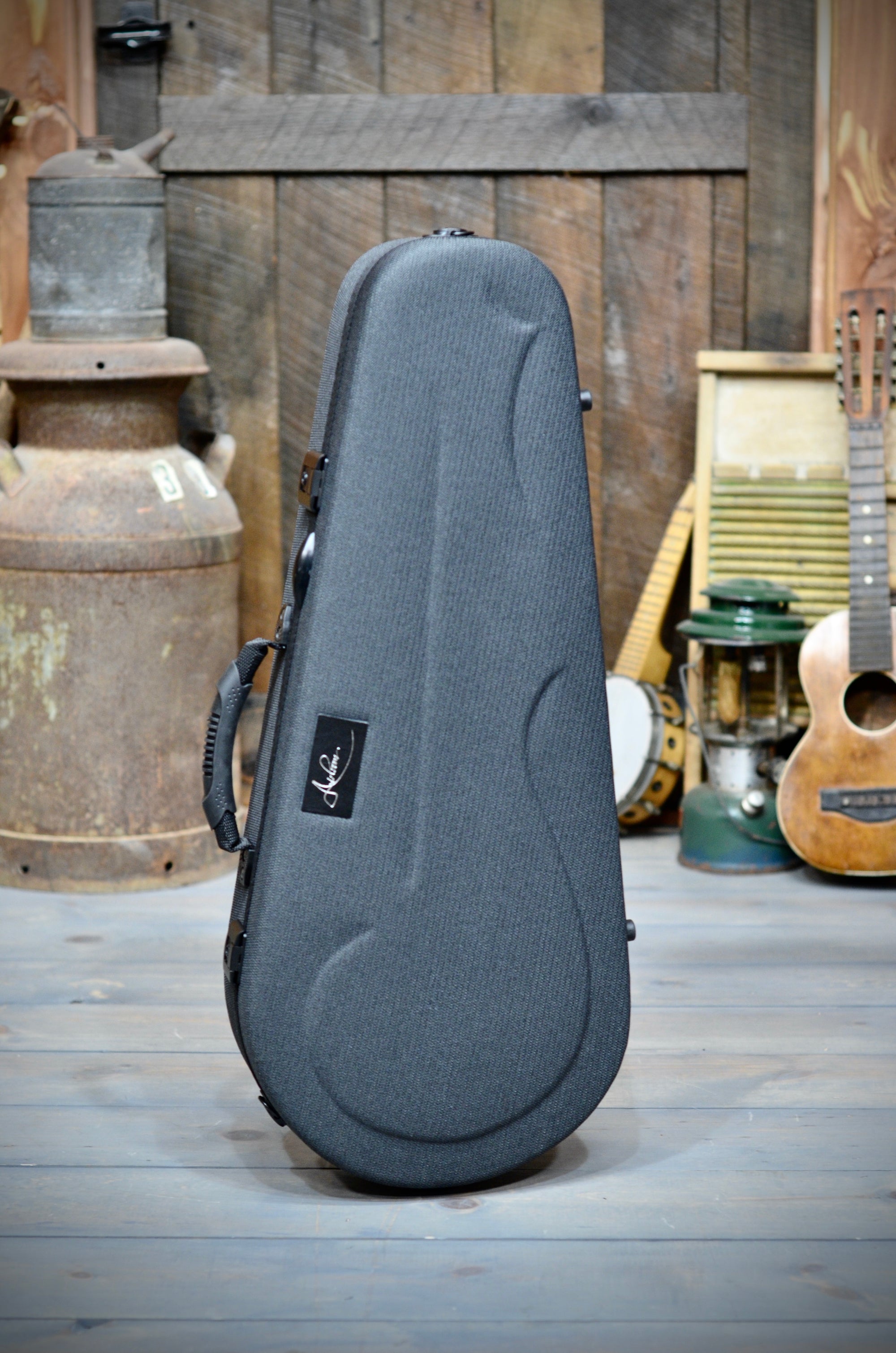 Northfield Big Mon Wide Nut F-Style Mandolin With Two Piece Back and Case - Brown