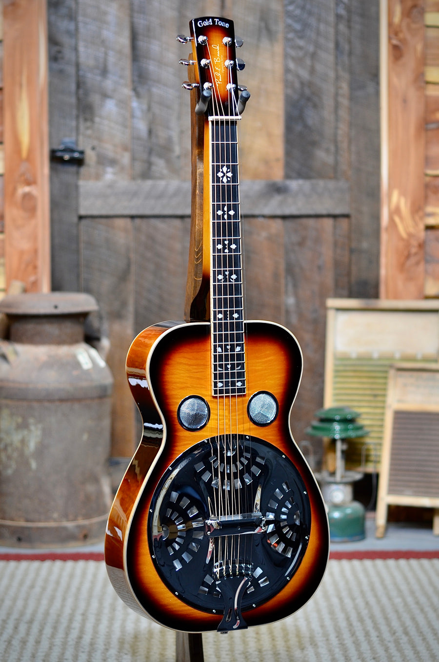Gold Tone PBS-D Paul Beard Deluxe Signature-Series Squareneck Resonator Guitar Deluxe with Case