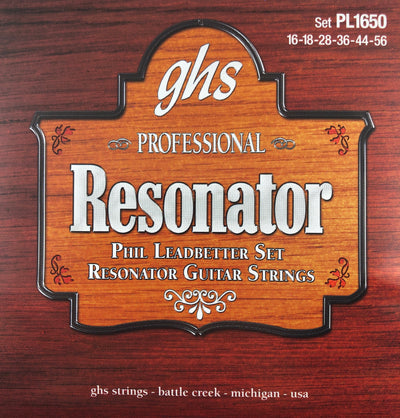GHS PL1650 Phil Leadbetter Phosphor Bronze Resonator Acoustic Guitar Strings
