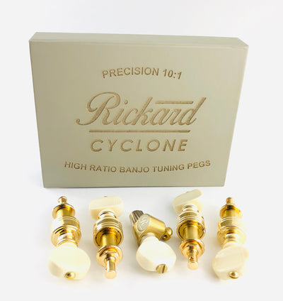 Rickard Cyclone 10:1 High Ratio 5-String Banjo Tuners - Set of 5