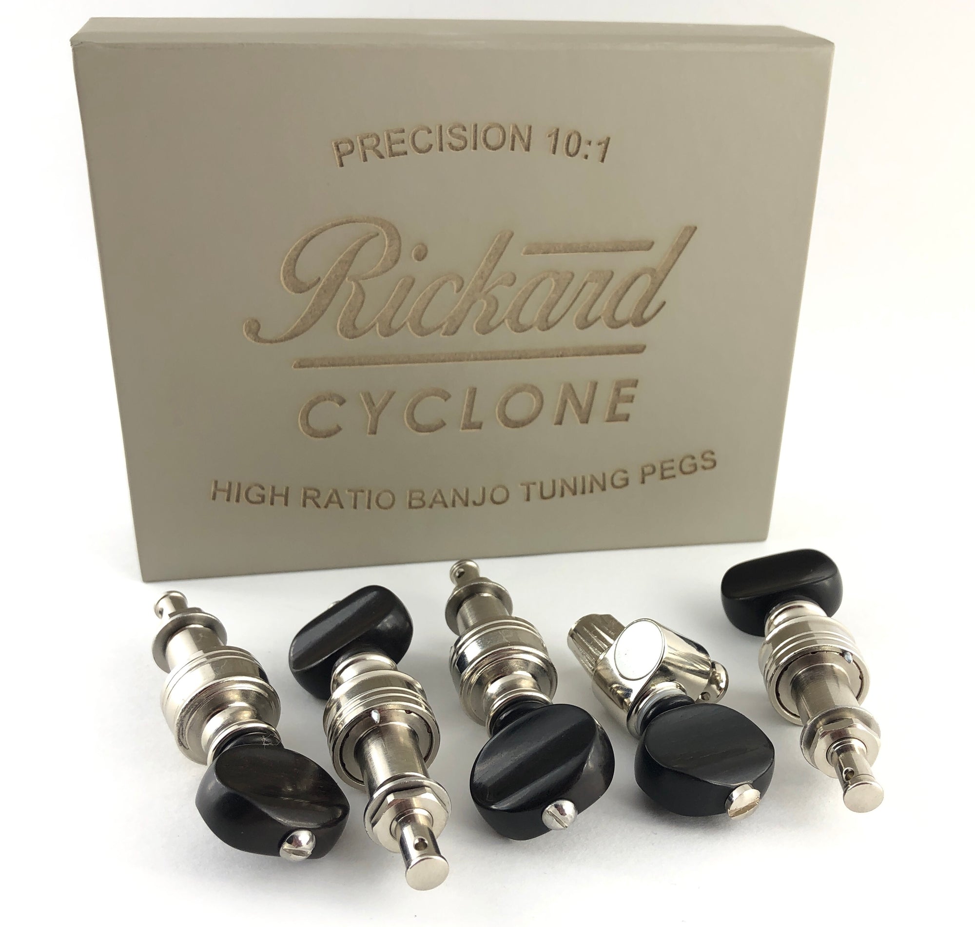 Rickard Cyclone 10:1 High Ratio 5-String Banjo Tuners - Set of 5 - Banjo  Ben's General Store