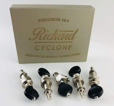 Rickard Cyclone 10:1 High Ratio 5-String Banjo Tuners - Set of 5