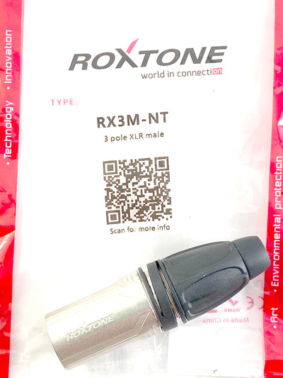 Roxtone RX3M-NT XLR Male to 1/4” Female Adapter