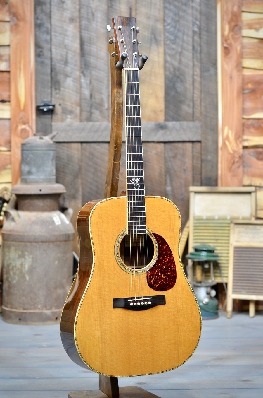 Pre-Owned Santa Cruz Tony Rice Hand Signed Brazilian Rosewood Acoustic Guitar With Case