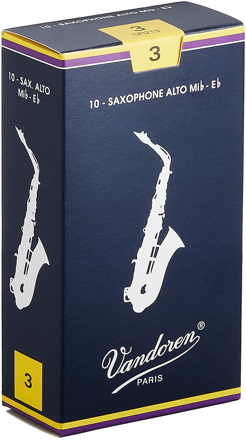 Vandoren Alto Saxophone Reeds - Box of 10 (Choose Strength