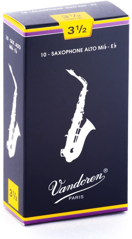 Vandoren Alto Saxophone Reeds - Box of 10 (Choose Strength)