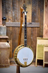 Pre-Owned Stelling Master Flower Golden Deluxe 5-String Banjo With Case