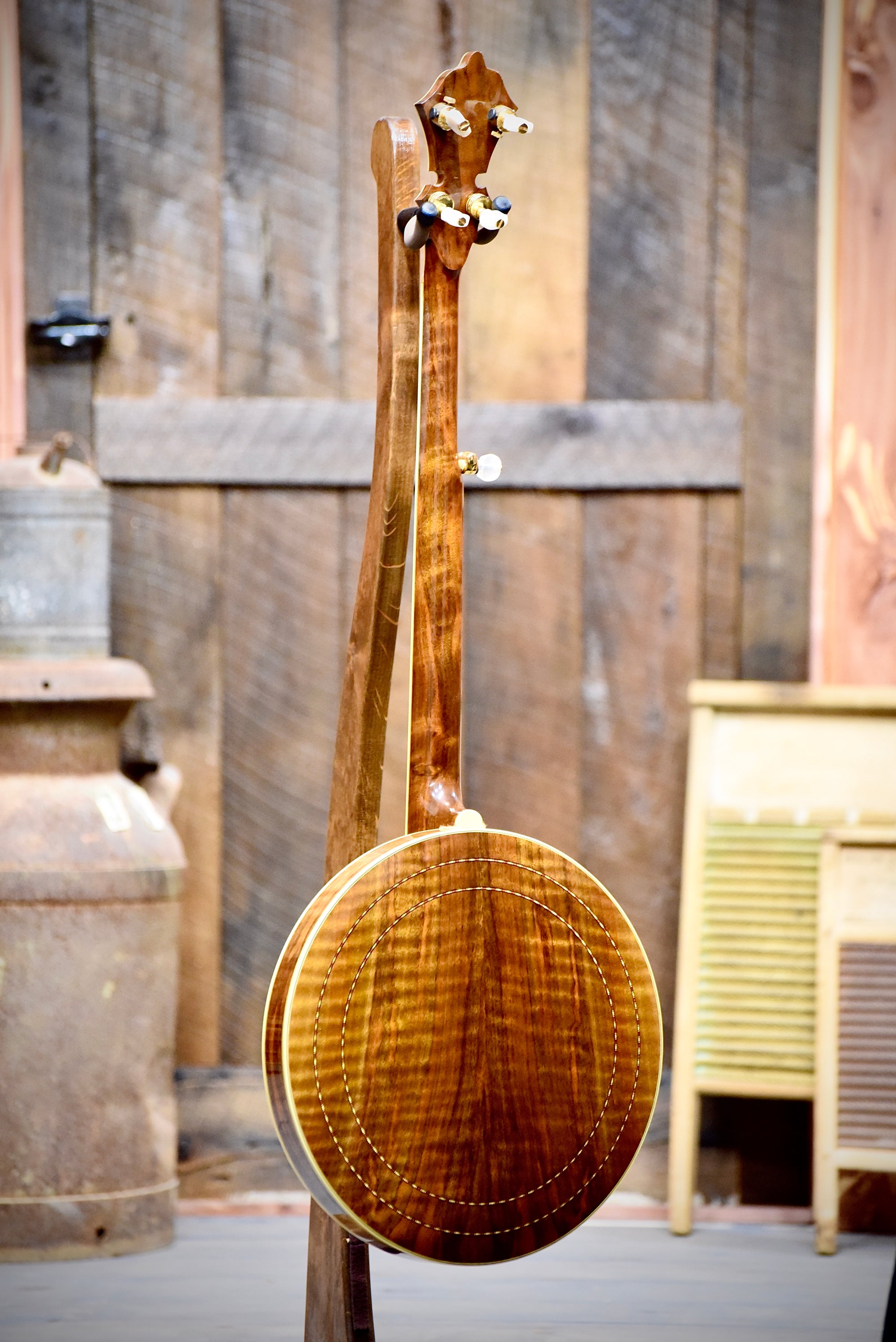 Pre-Owned Stelling Master Flower Golden Deluxe 5-String Banjo With Case