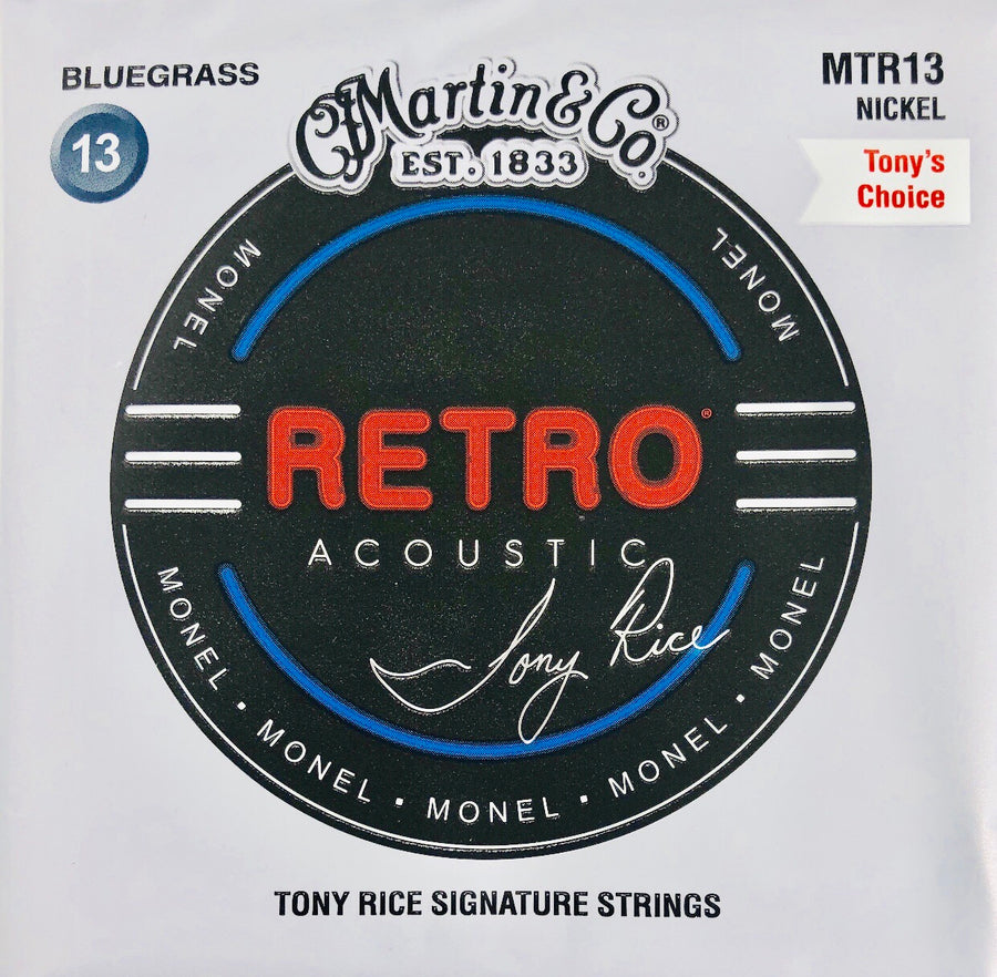 Martin & Co. MTR13 Retro Monel Nickel Acoustic Tony Rice Signature Guitar Strings