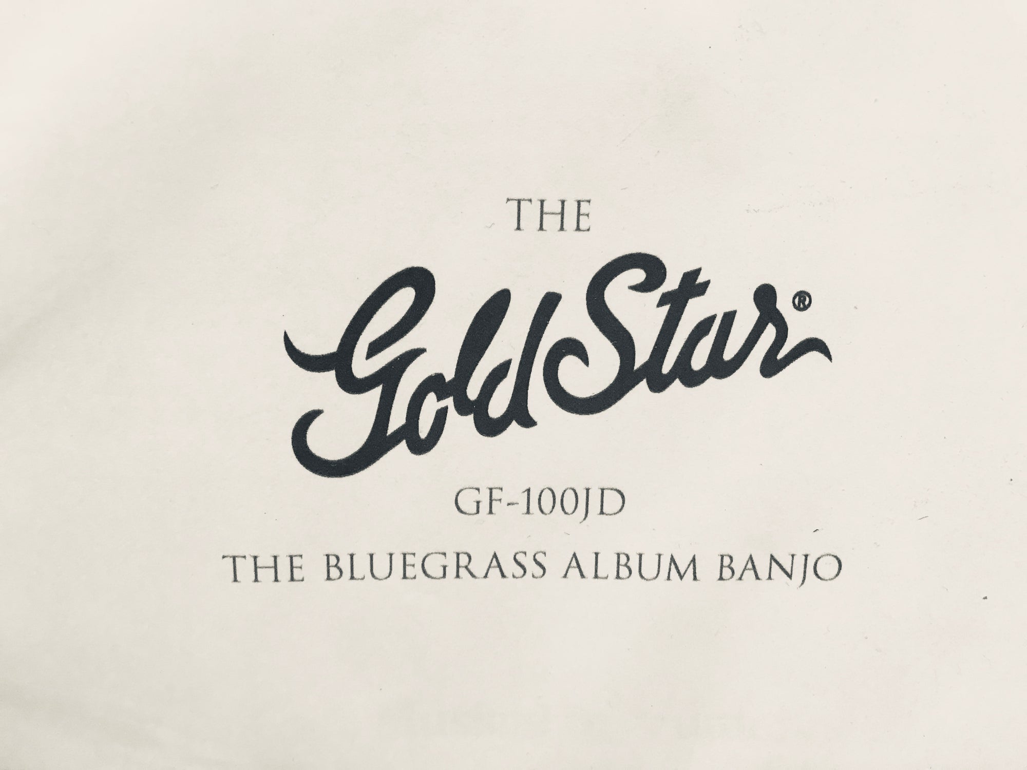 Gold Star GF-100 JD Crowe Model 5-String Resonator Banjo With Case