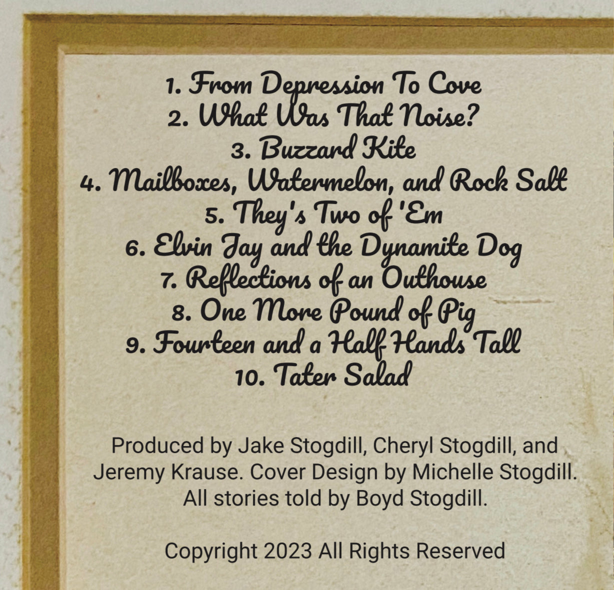 Boyd Stogdill - Ozark Tales Cd